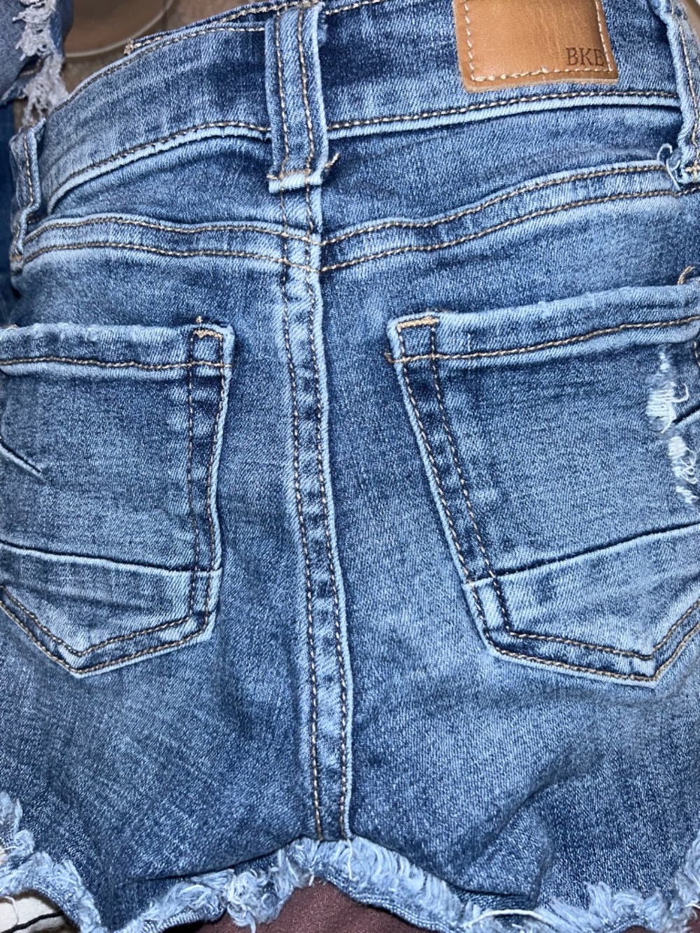 BKE YOUTH DENIM SHORT GIRLS SIZE 8 - Picture 5 of 6